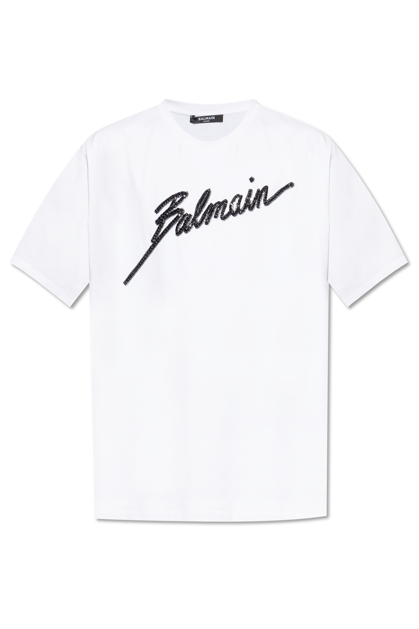 BALMAIN ロコハッチスイムTシャツ BWM0215600 310 Balmain T-shirt with logo | Women's Clothing | Vitkac